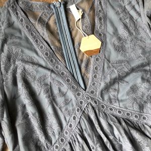 Pink Blush Maternity Dress. Size M. Light blue.